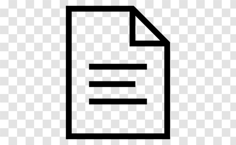 Document File Format - Black - Text Transparent PNG