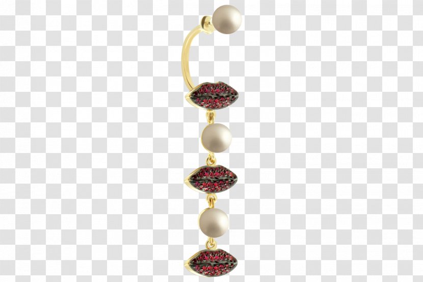 Pearl Earring Jewellery Gemstone Ruby Transparent PNG