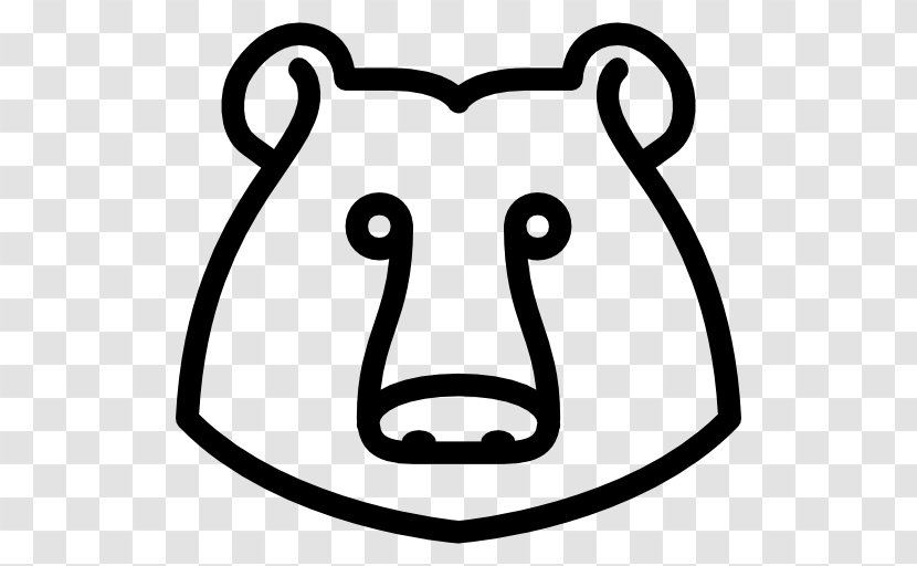 Bear Download Clip Art - Black - Ears Eyes Mouth Icon Transparent PNG