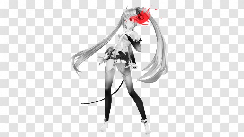 Hatsune Miku Vampire Rendering MikuMikuDance - Frame Transparent PNG