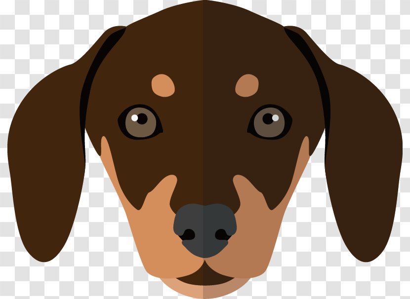 Dachshund Basset Hound Puppy Dog Breed - Vertebrate - Hand-painted Avatar Transparent PNG