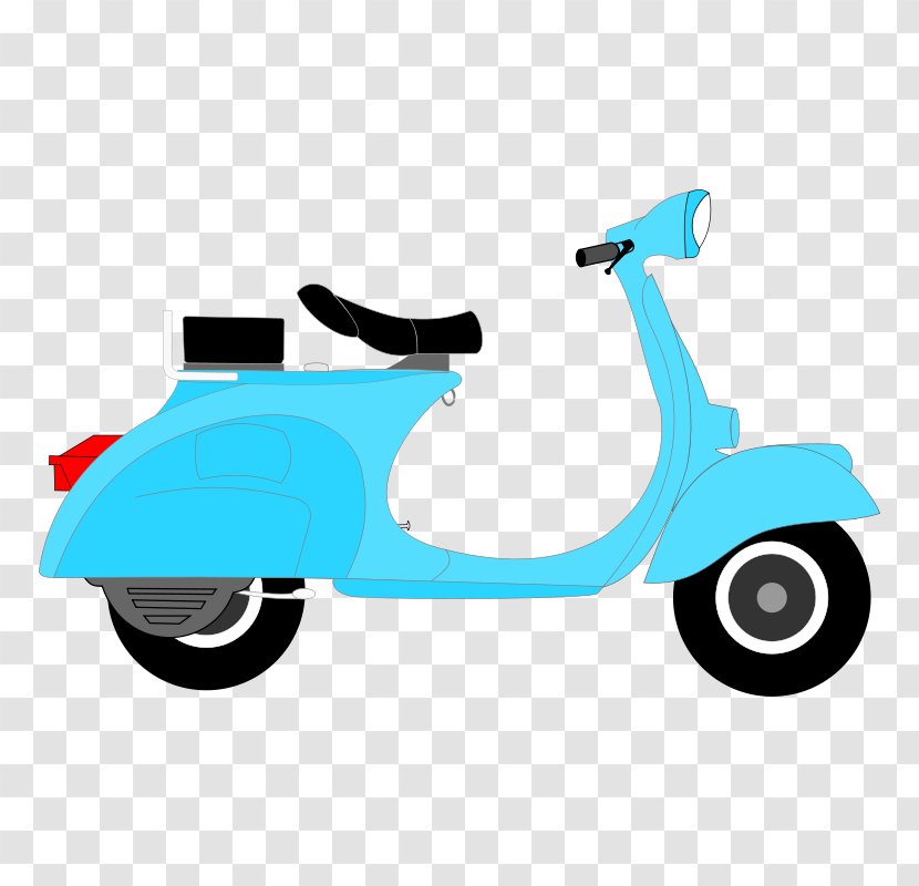 Scooter Moped Motorcycle Vespa Clip Art - Electric Motorcycles And Scooters - Bear Flying Plane Cartoon Transparent PNG