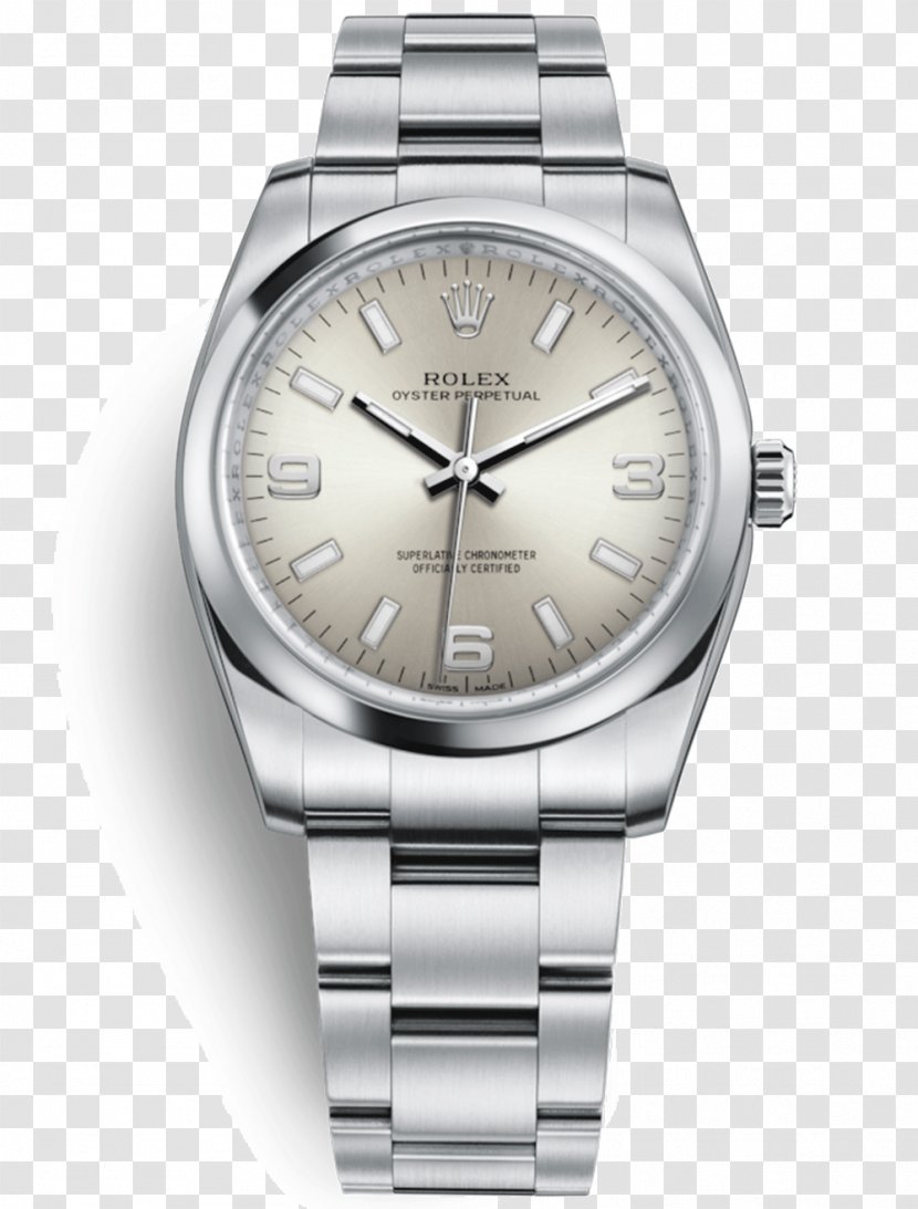 Rolex Datejust Sea Dweller Oyster Perpetual 34 Watch - Silver Transparent PNG