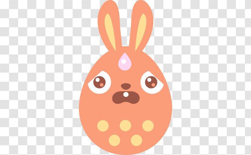 Easter Bunny Emoticon Egg - Carnivoran Transparent PNG