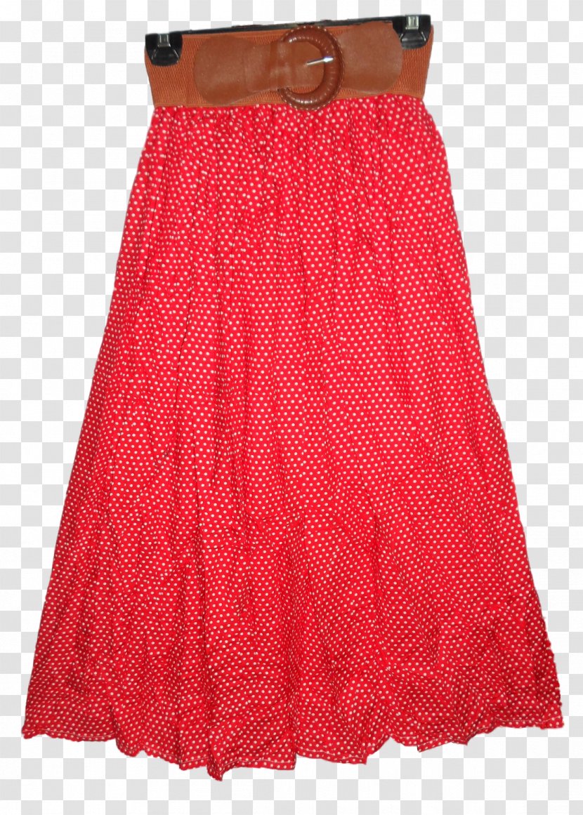 Polka Dot Indo-Western Clothing Skirt Dress - Maroon Transparent PNG