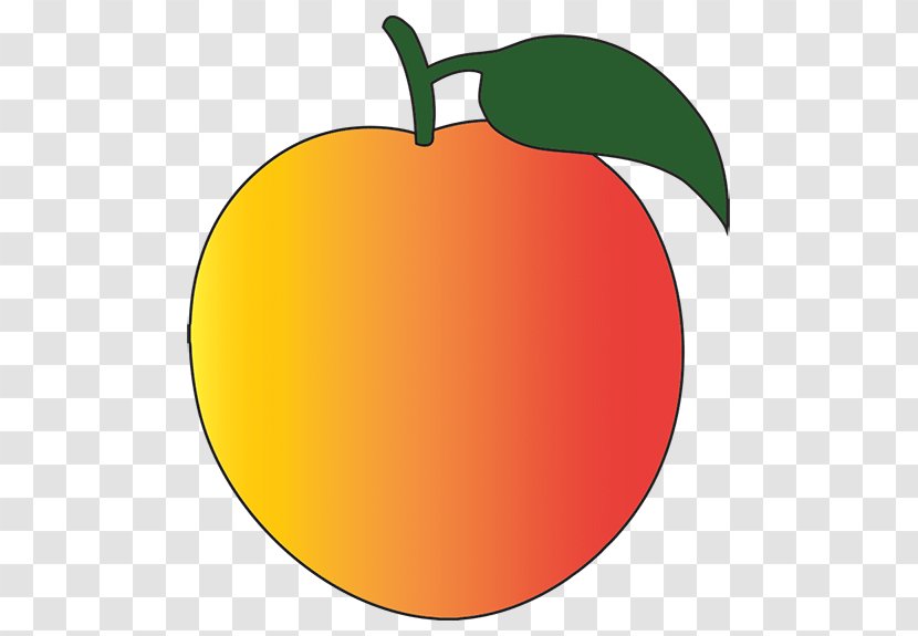Clip Art Citrus Line Apple - Food - Honey Peach Transparent PNG