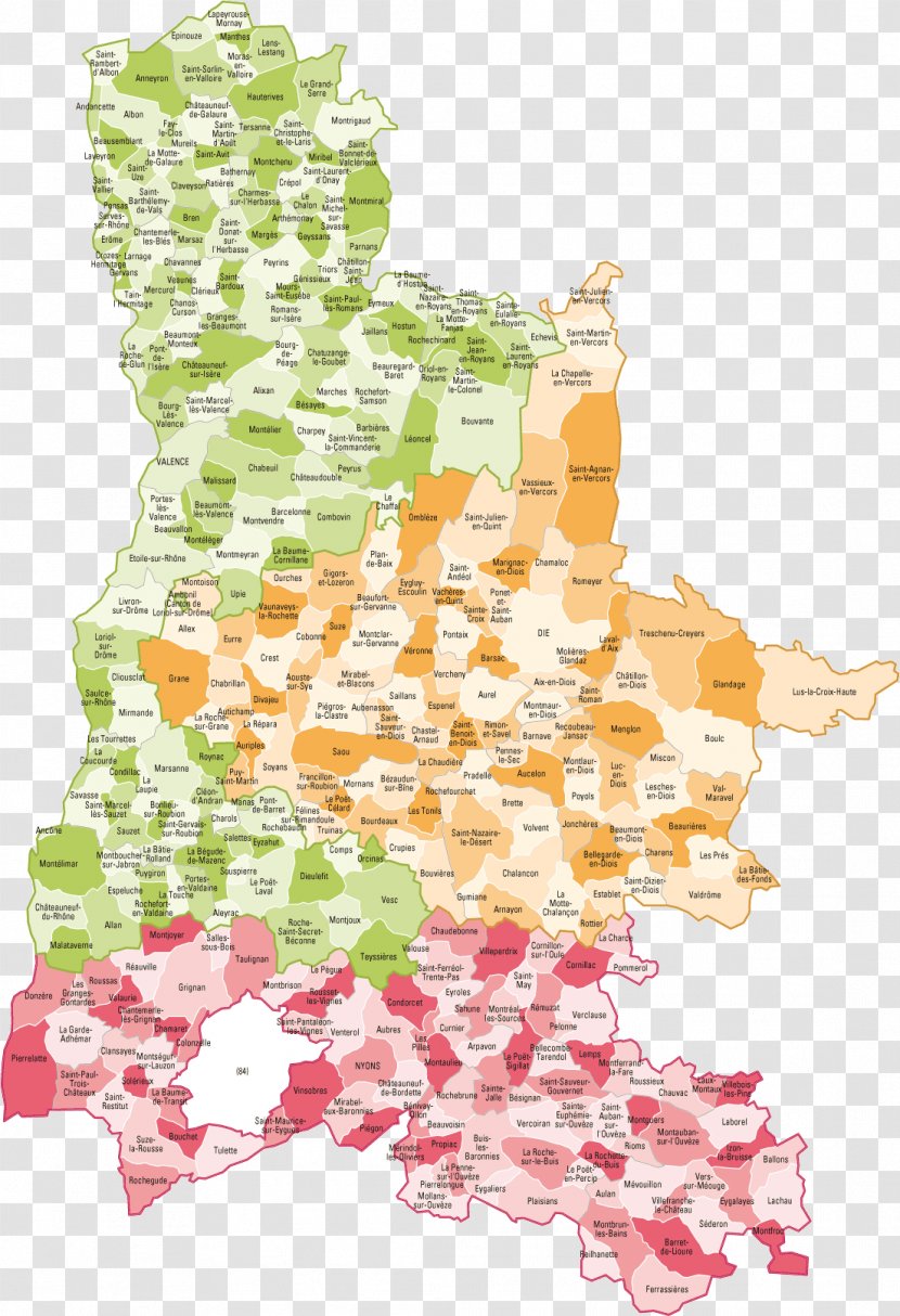Loriol-sur-Drôme Map Nyons Isère Vaucluse Transparent PNG