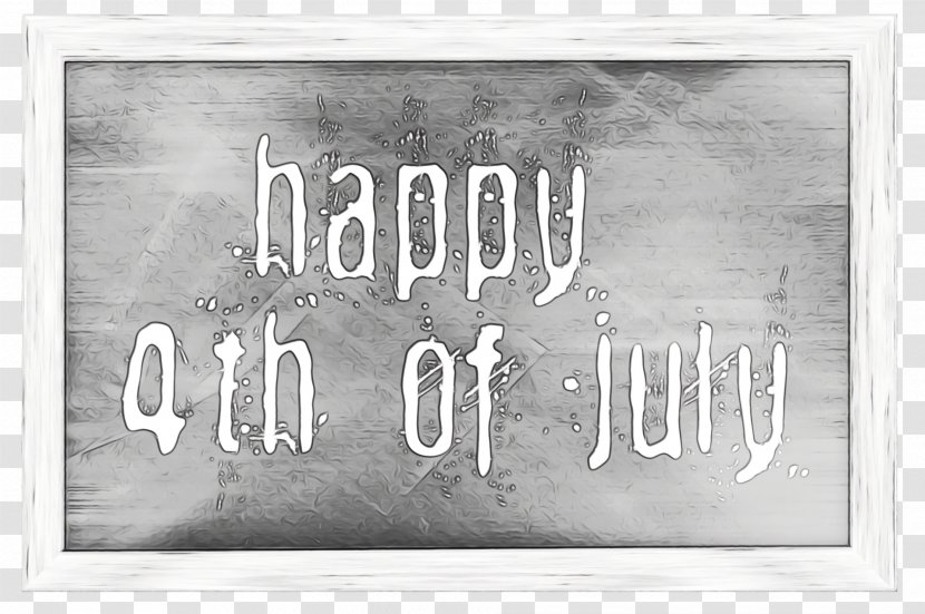 Fourth Of July Background - Rectangle - Blackandwhite Poster Transparent PNG