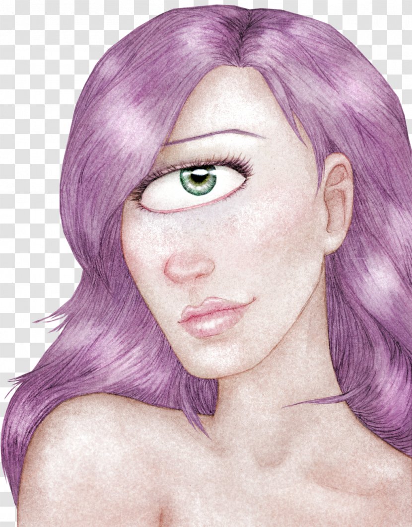 Leela Eyebrow Character Cheek - Silhouette - Eye Transparent PNG