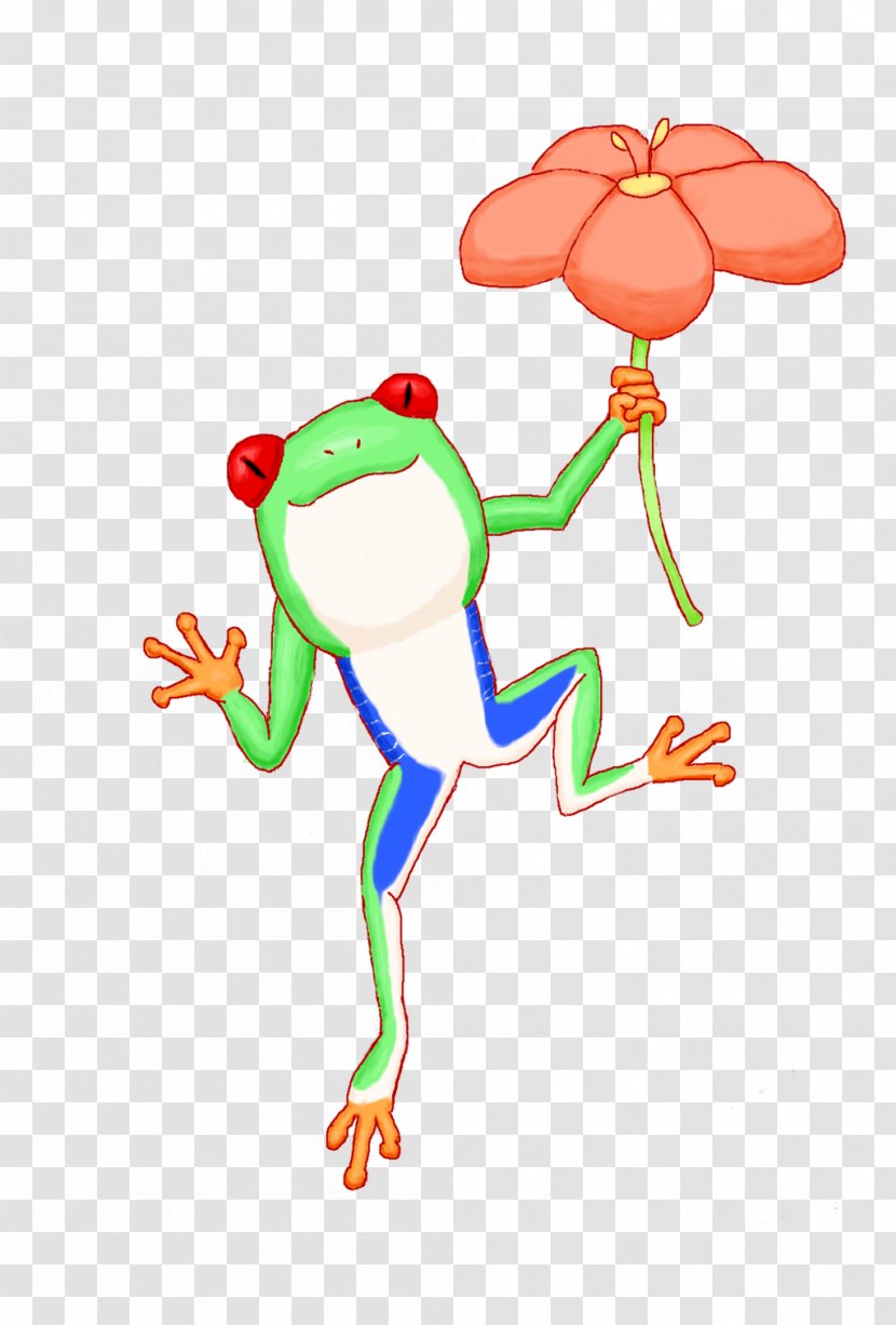 Red-eyed Tree Frog True Toad - Watercolor Transparent PNG