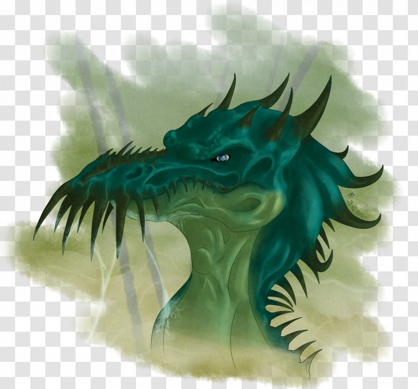 Organism Turquoise - Dragon - Head Transparent PNG