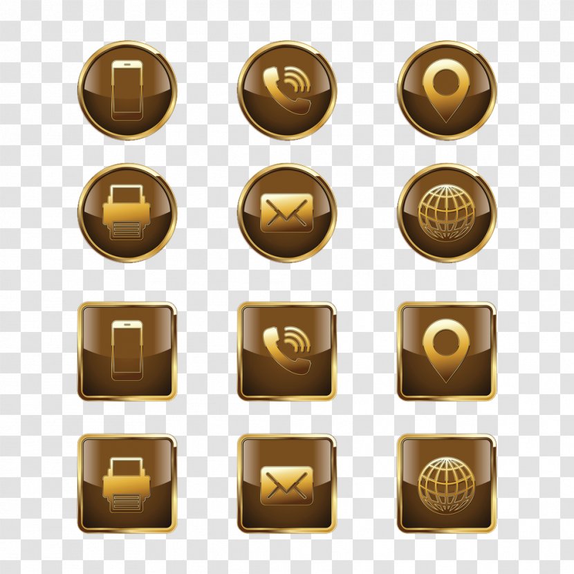 Royalty-free Clip Art - Brass - Icon Gold Transparent PNG