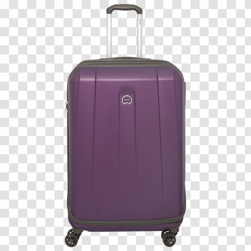 Suitcase Baggage Trolley Hand Luggage Travel - Violet Transparent PNG