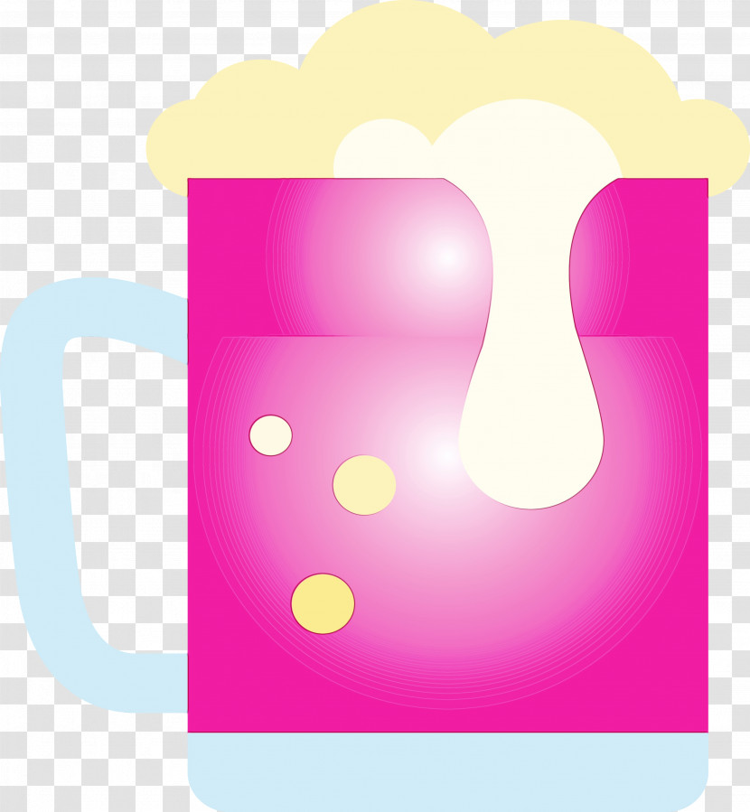 Pink Drinkware Mug Material Property Magenta Transparent PNG