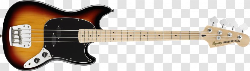 Fender Mustang Bass Precision Jaguar - Flower - Guitar Transparent PNG