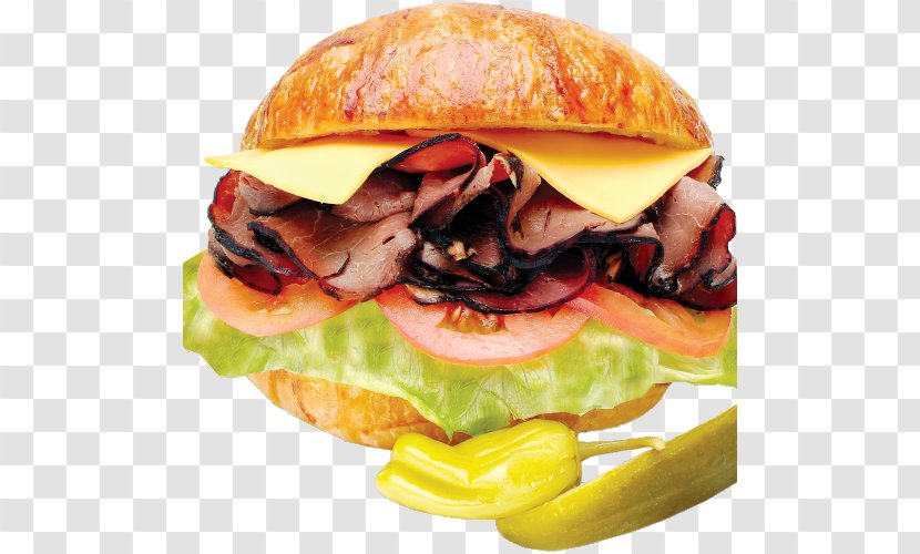 Cheeseburger Ham And Cheese Sandwich Roast Beef Breakfast - Roasted Transparent PNG