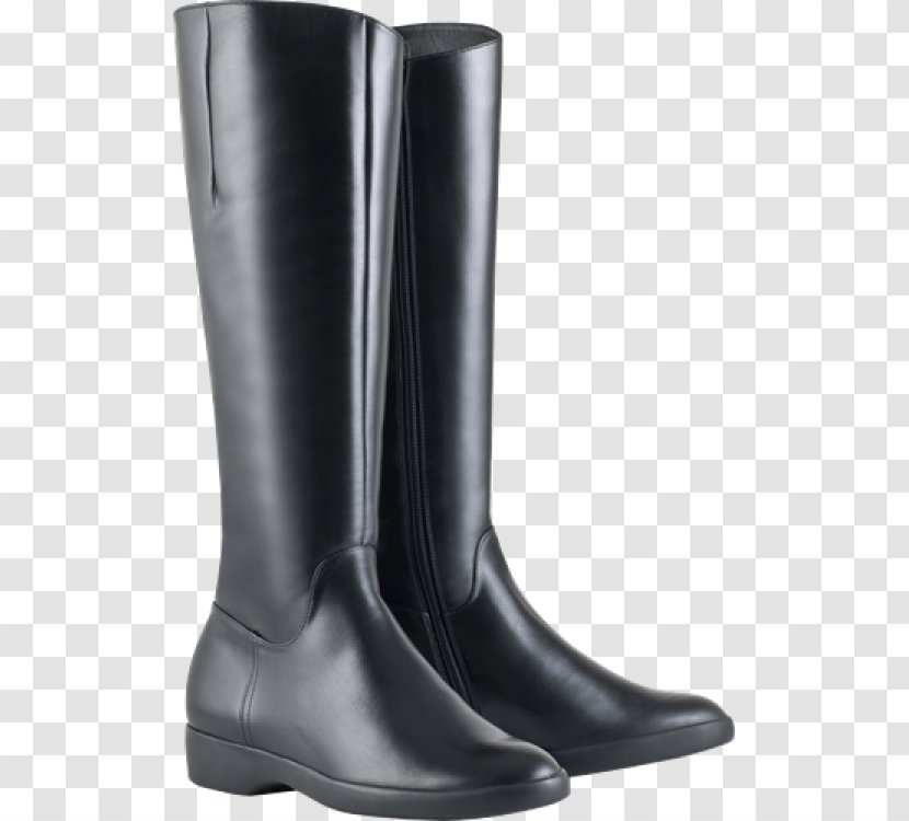 Riding Boot Shoe Equestrian - Black - Leather Shoes Transparent PNG