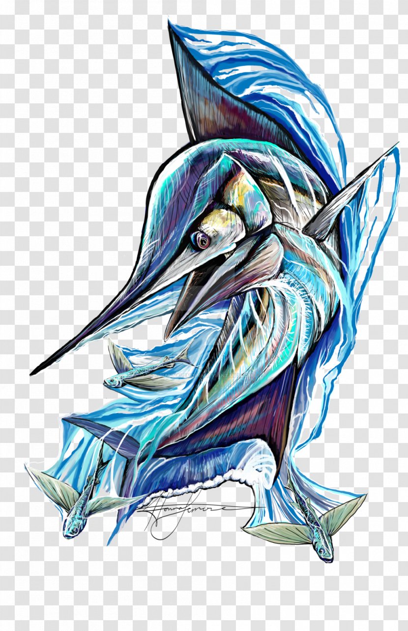 Art Drawing Dolphin - Animal - Peacock Transparent PNG