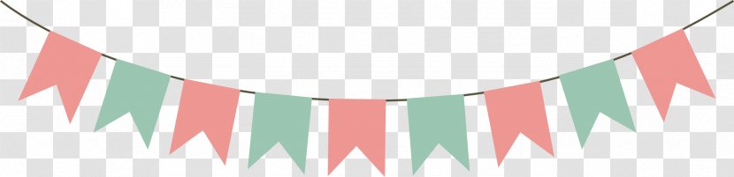 Bunting Banner Party Clip Art - Small Flags Transparent PNG
