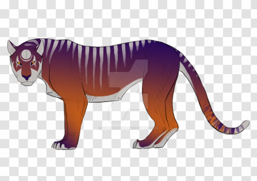 Cat Tiger Terrestrial Animal Character Puma - Tail - Northern Redbilled Hornbill Transparent PNG
