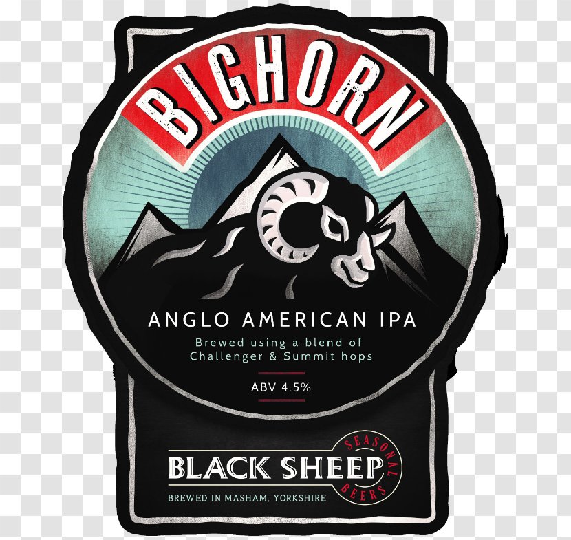 Black Sheep Brewery Label Logo Font - Brand - Bighorn Transparent PNG