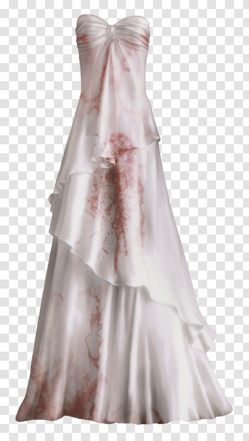 Contemporary Western Wedding Dress - Watercolor Transparent PNG