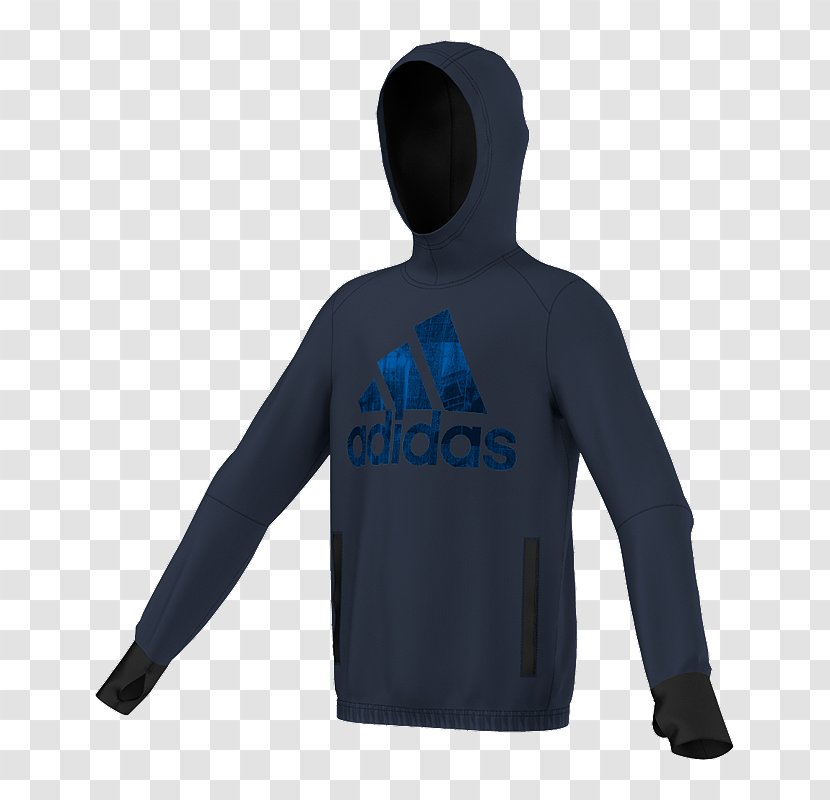 Hoodie T-shirt Adidas Sweater Sneakers - Electric Blue - Hooddy Sports Transparent PNG