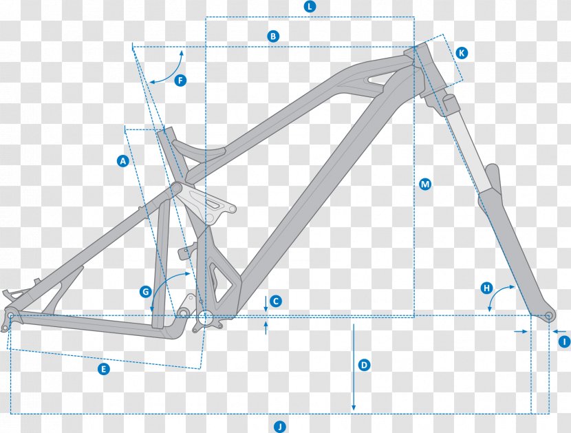 Bicycle 27.5 Mountain Bike Downhill Biking Full Suspension - Frames Transparent PNG