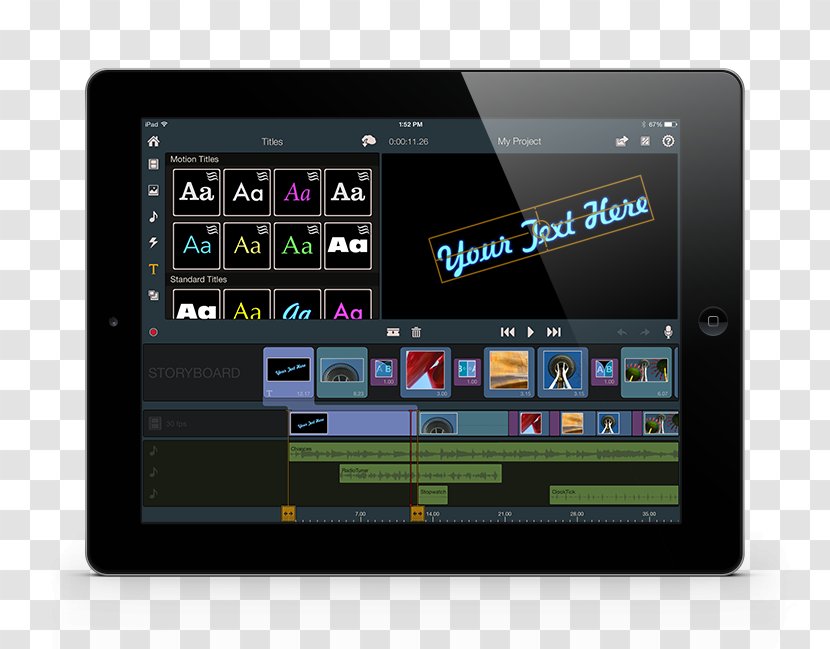 Corel VideoStudio Pinnacle Studio Systems Film Editing - Display Device - Ipad Transparent PNG