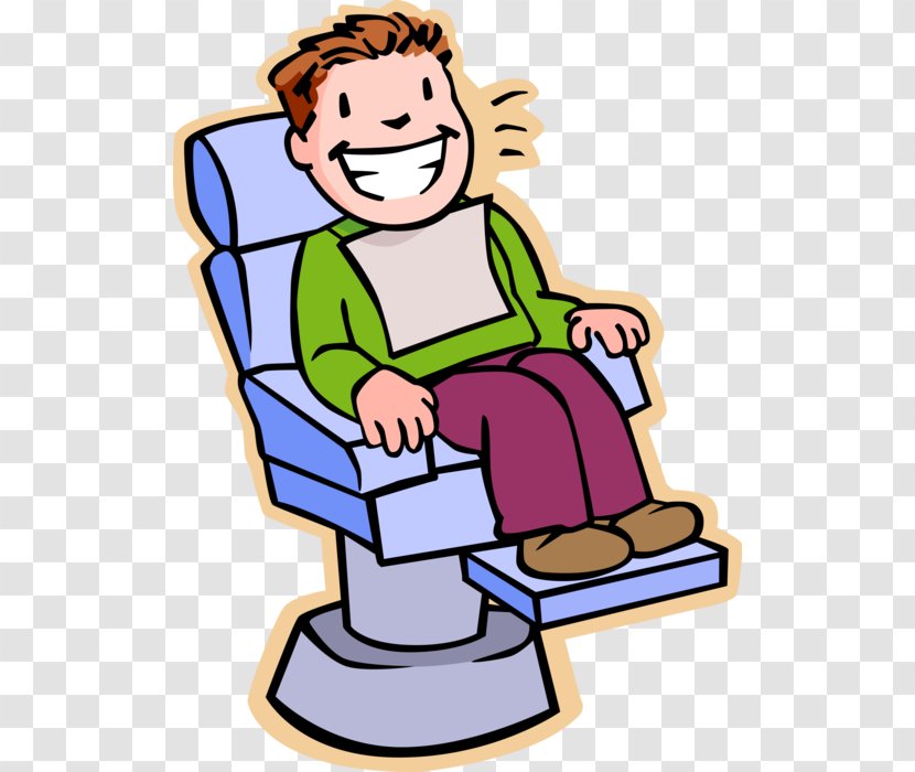 Clip Art Pediatric Dentistry Teeth Cleaning - Dental Braces - Boy In Dentist Chair Transparent PNG