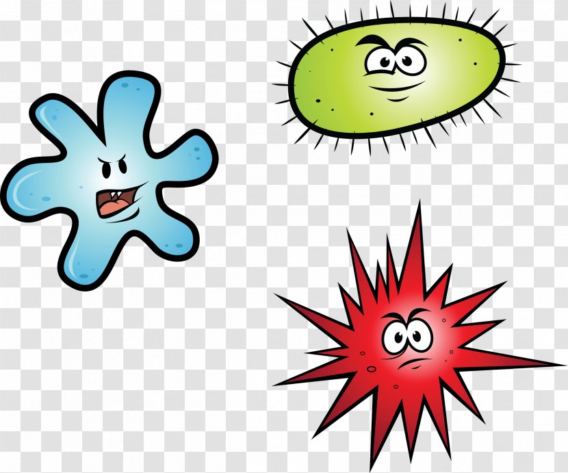 Bacteria Cartoon Germ Theory Of Disease Clip Art - Bad Transparent PNG
