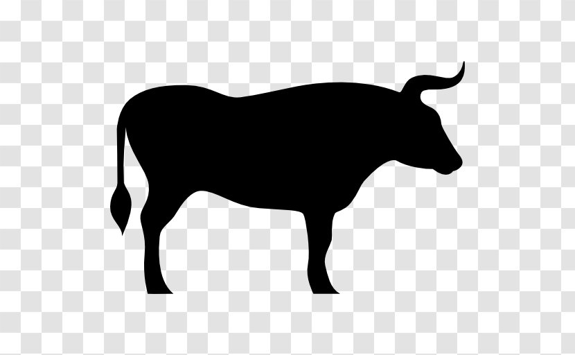 Angus Cattle Bull Silhouette Clip Art - Drawing - Animal Silhouettes Transparent PNG