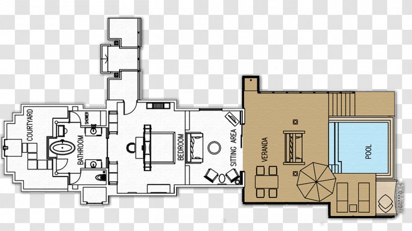 Ayada Maldives Floor Plan Villa Lagoon Island Hotel - Hardware Accessory Transparent PNG