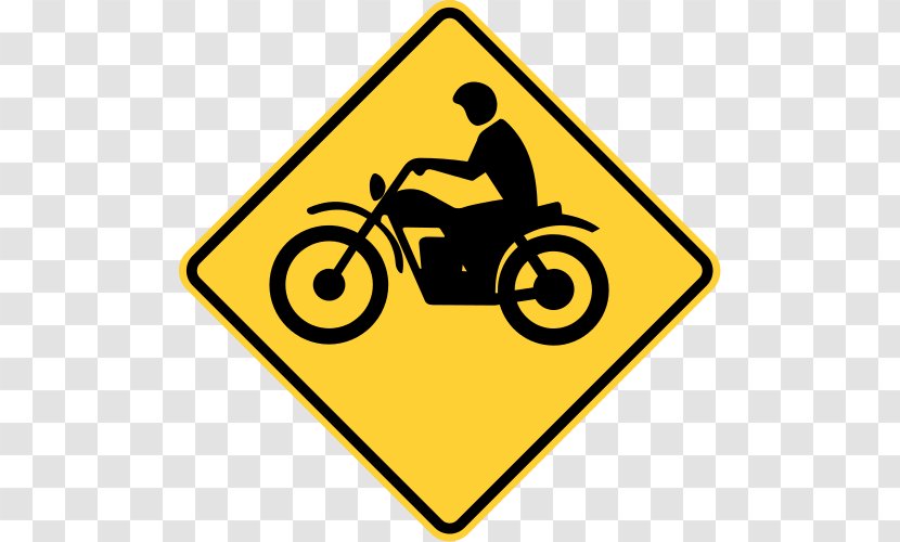 Traffic Sign Motorcycle Warning - Printing Transparent PNG