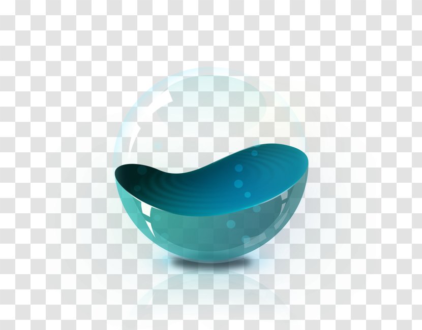 Blue Designer - Azure - Glass Ball Transparent PNG