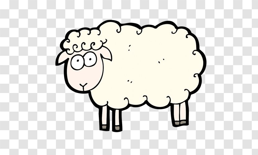 Sheep Drawing Clip Art - Black And White Transparent PNG