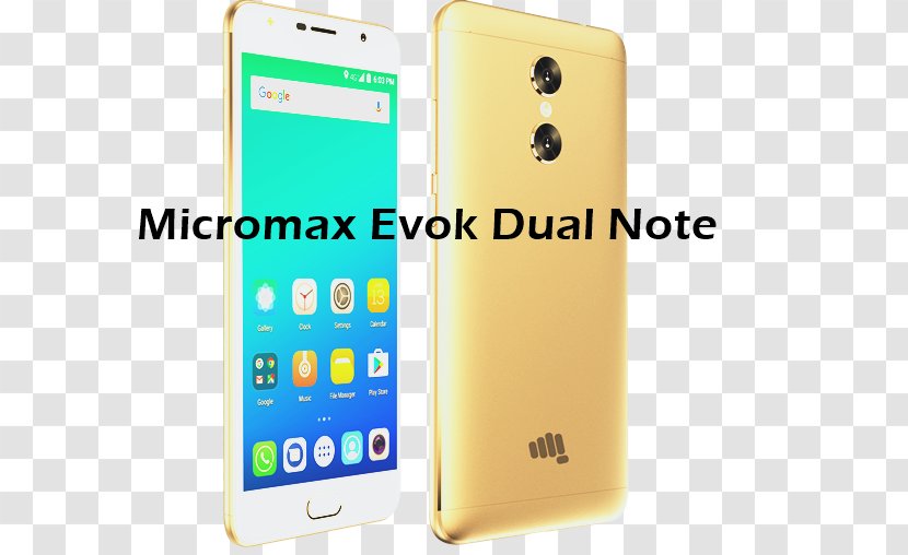 Feature Phone Smartphone Micromax Informatics Evok Dual Note Telephone - Android - Indian Transparent PNG