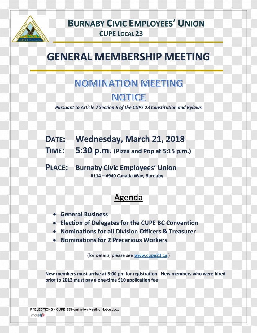 Meeting - Canada - Nomination Election Organization Canadian Union Of Public EmployeesCanada Transparent PNG