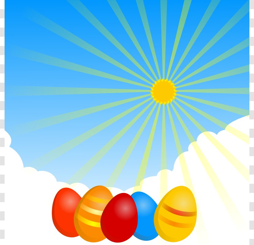 Easter Bunny Egg Clip Art - Sun And Clouds Pictures Transparent PNG