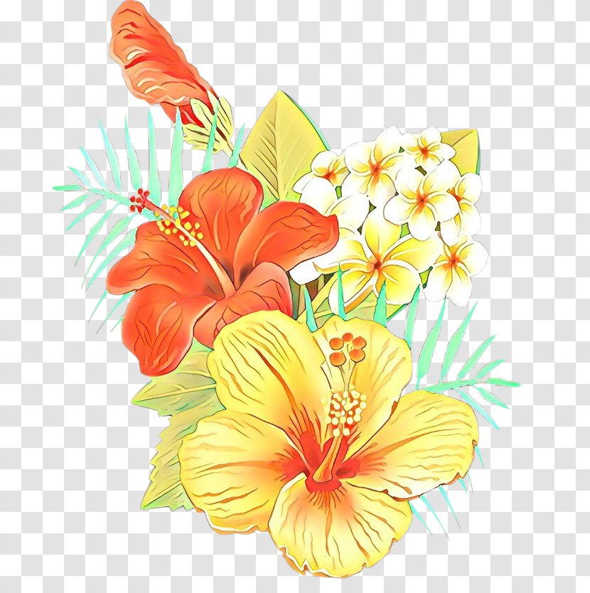 Hibiscus Flower Hawaiian Petal Plant - Bouquet Cut Flowers Transparent PNG