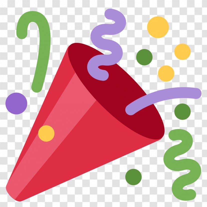 Party Popper Emoji Clip Art - Emojipedia Transparent PNG