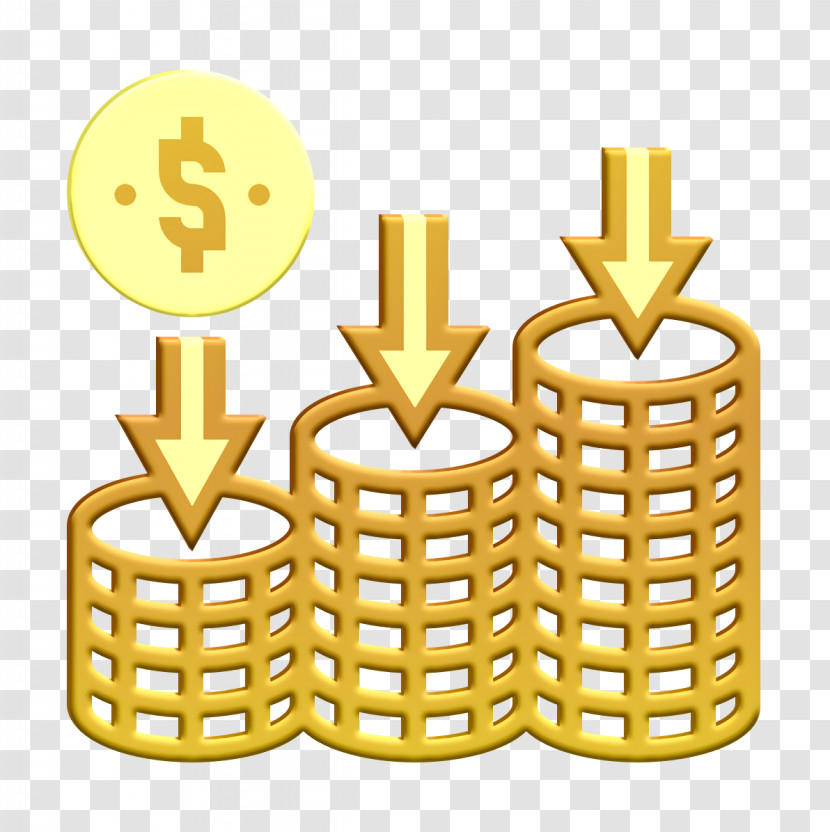 Saving And Investment Icon Loss Icon Chart Icon Transparent PNG