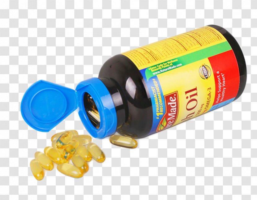 Dietary Supplement Fish Oil Omega-3 Fatty Acid Pharmavite Capsule - Softgel - Stock Photos Transparent PNG