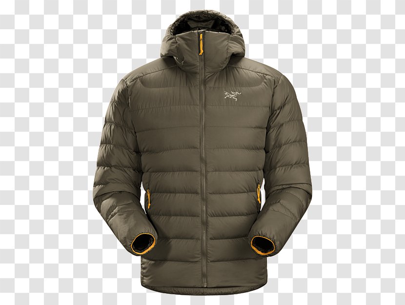 Hoodie T-shirt Arc'teryx Jacket - Goose Down Transparent PNG