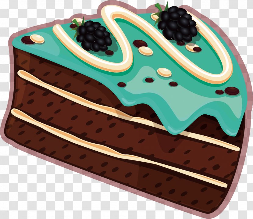 Chocolate Cake Shortcake Tart Berry Torte - Blueberry Vector Transparent PNG