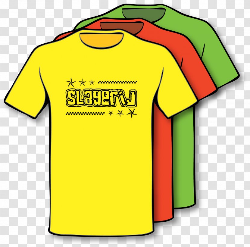 T-shirt Logo Sleeve Outerwear - Active Shirt - Big Yellow Transparent PNG