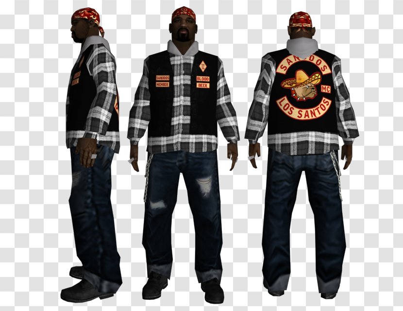 Grand Theft Auto: San Andreas Multiplayer Motorcycle Club Hells Angels - Outerwear Transparent PNG