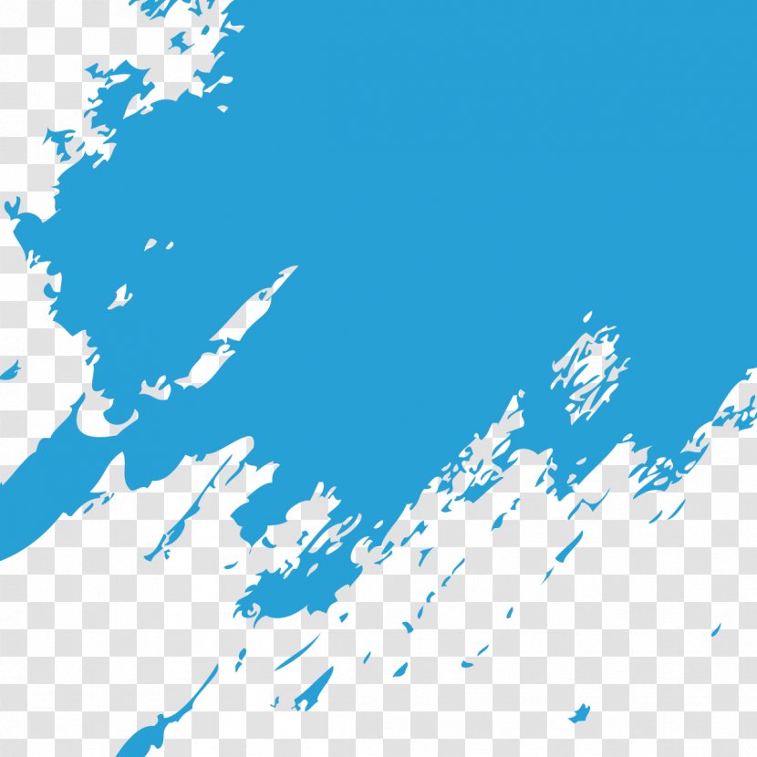 Blue Paintbrush - Sky - Paint Brush Marks Transparent PNG