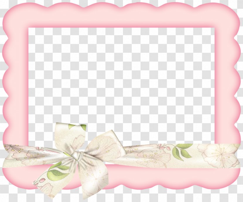 Pink Picture Frame Clip Art - Elegant Transparent PNG