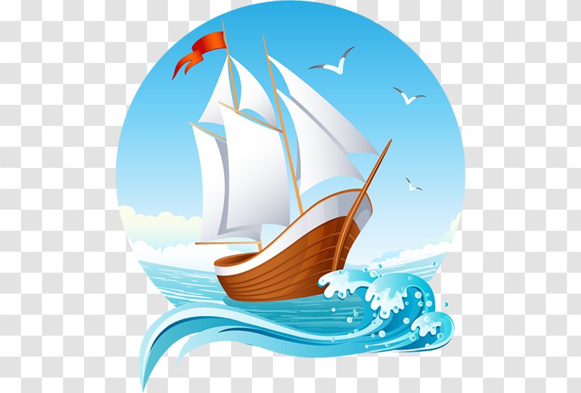 Sailing Ship Boat Clip Art - Marine Mammal Transparent PNG